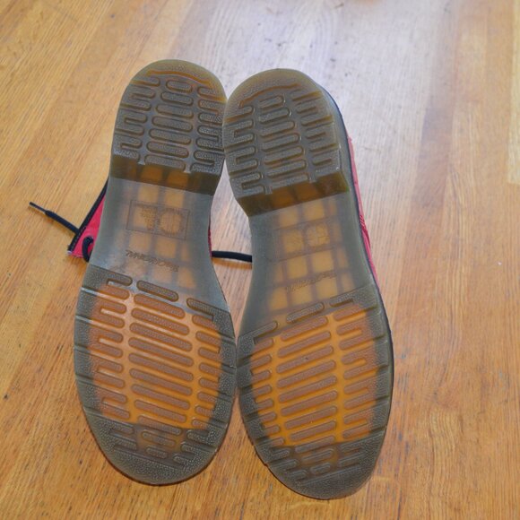 Bright Red Lace Up Dr. Martens Size EU 41 US 9 - Picture 5 of 6